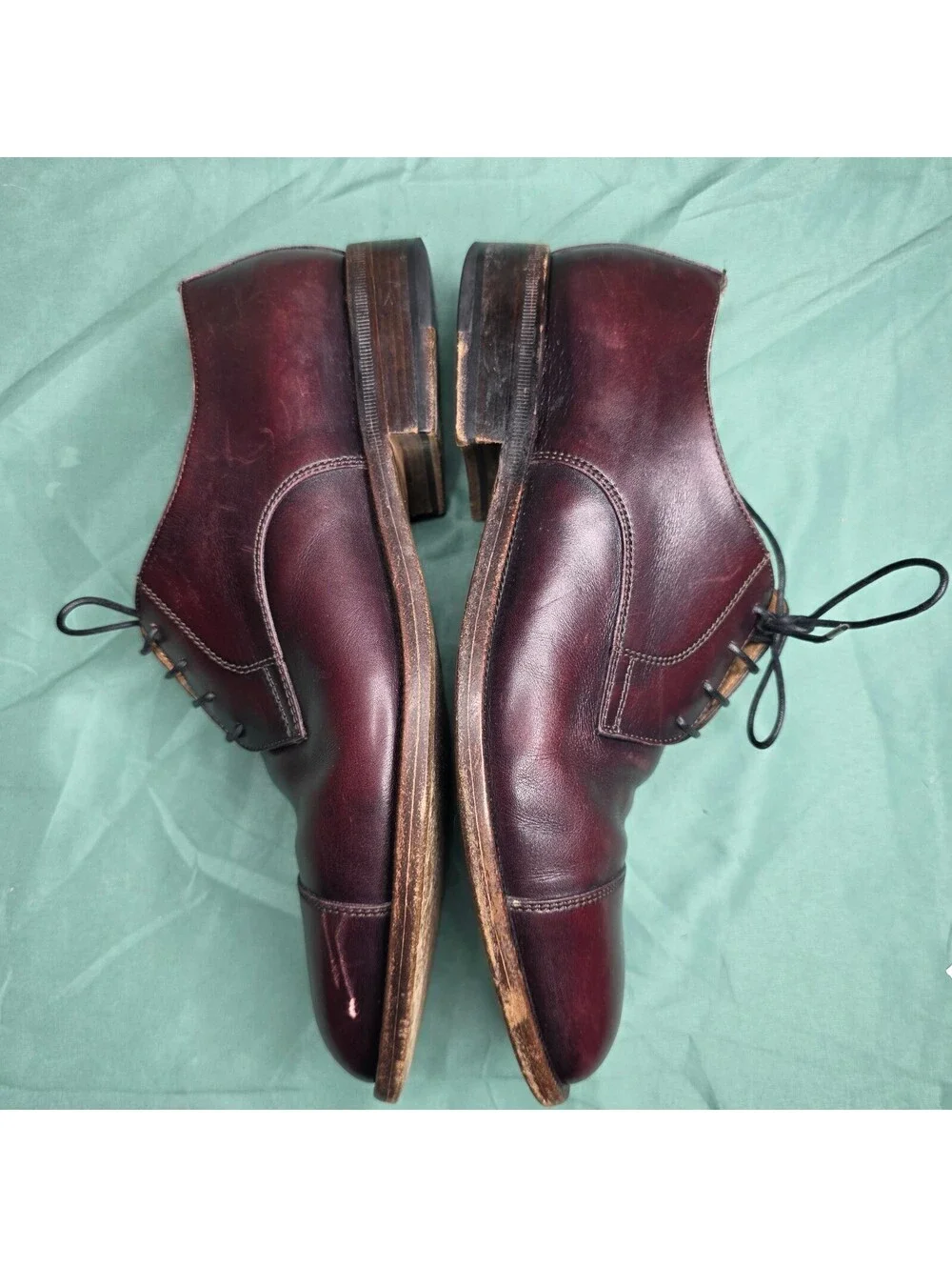 Moreschi Made In Italy Men’s Cap Toe Lace up Leather Shoes US Sz 8